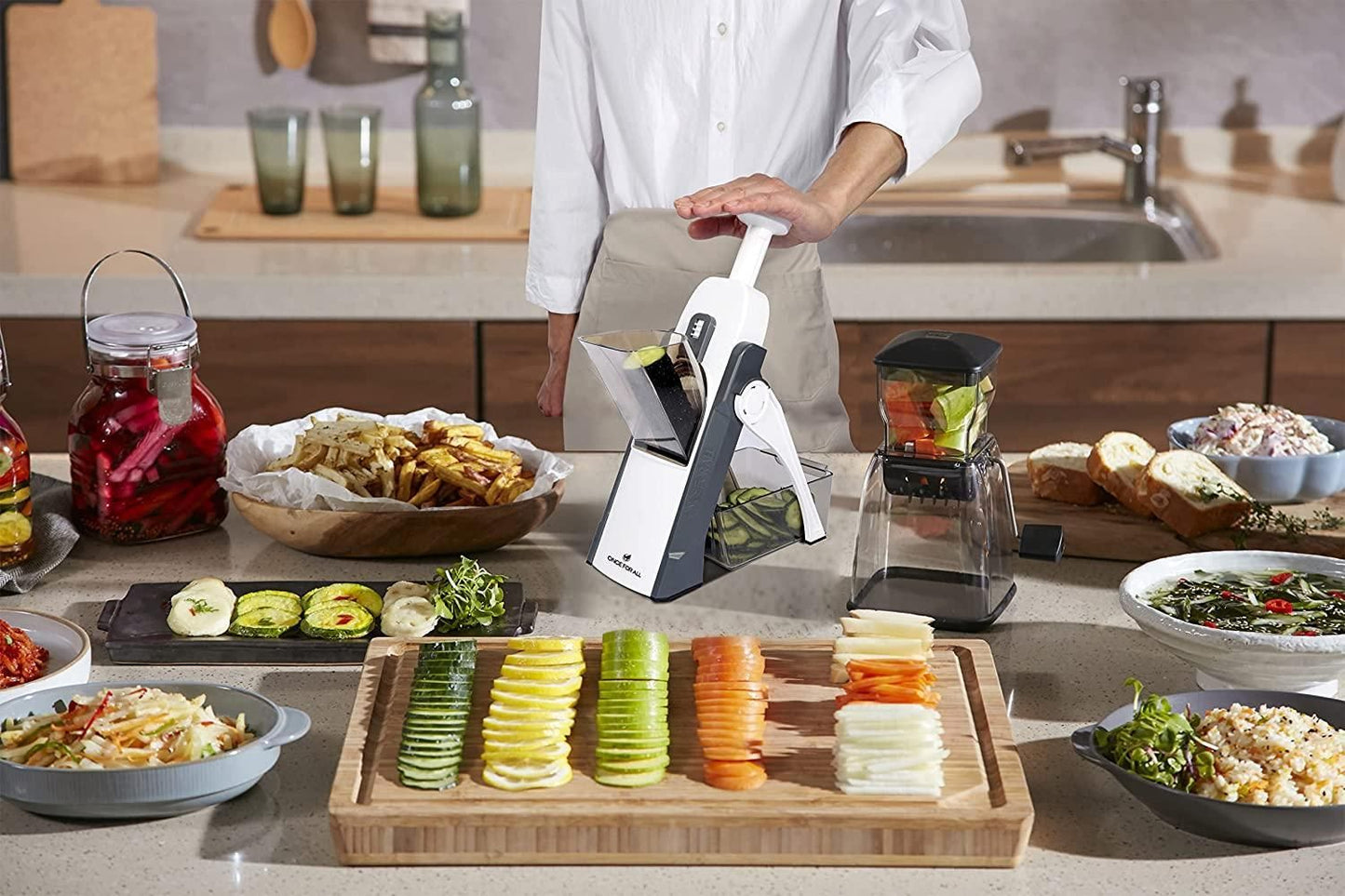 Vegetable Chopper & Slicer – Multipurpose Cutter with Stainless Steel Blades