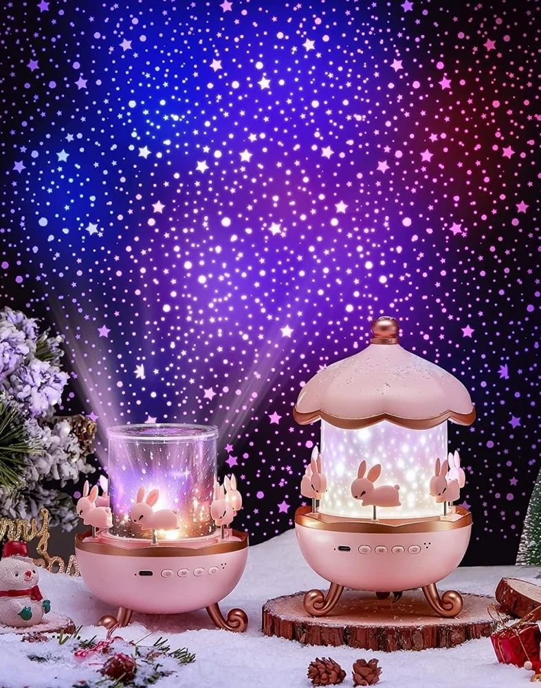 🌙🐰 Magical Rabbit Night Light Projector – Turn Bedtime into a Dreamy Adventure!