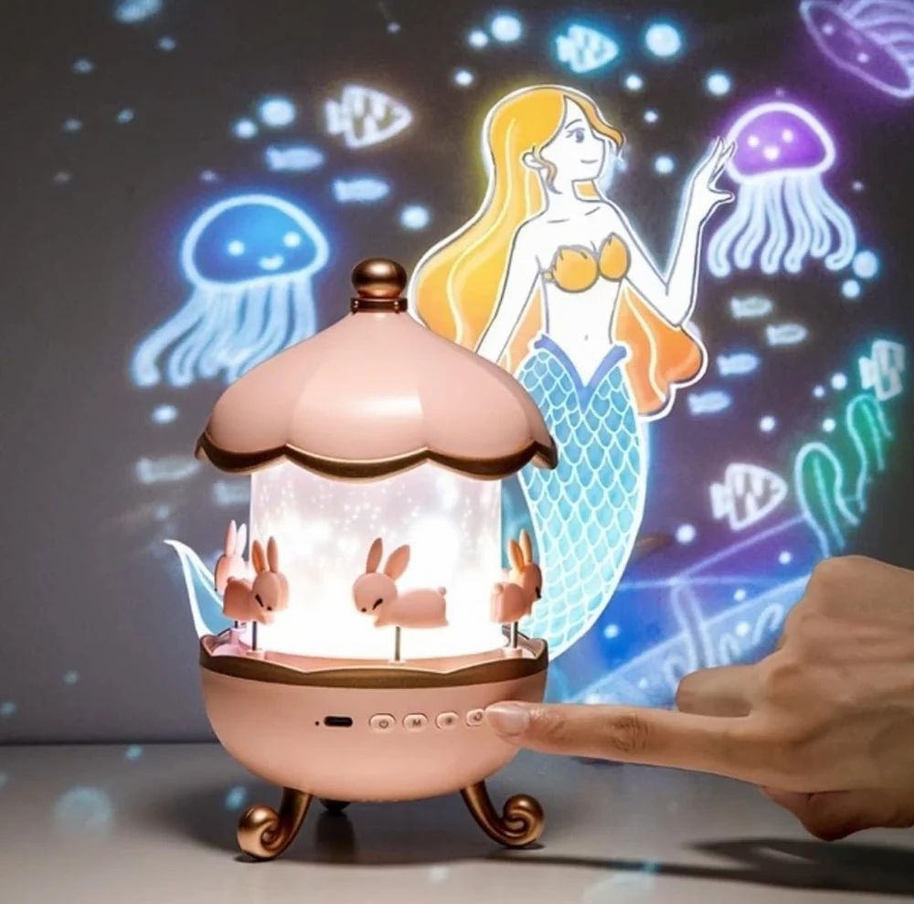🌙🐰 Magical Rabbit Night Light Projector – Turn Bedtime into a Dreamy Adventure!