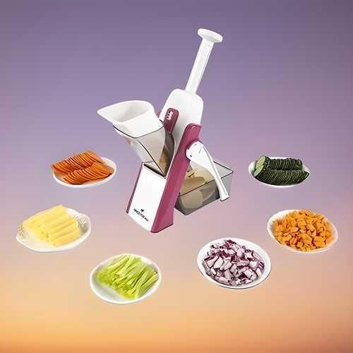 Vegetable Chopper & Slicer –  Multipurpose Cutter with Stainless Steel Blades