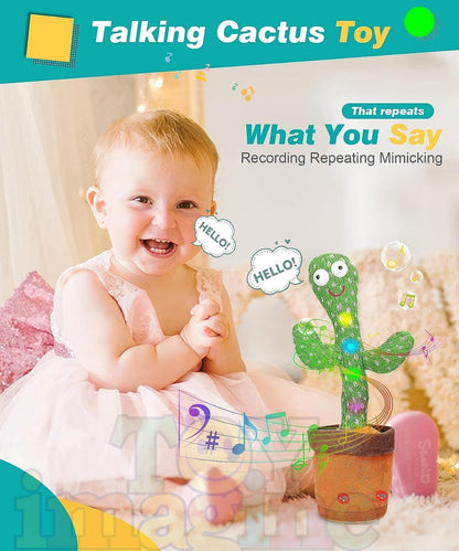 LED Musical Dancing Cactus Toy – Mimicry, Singing & Dancing Cactus for Kids