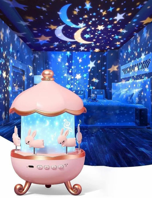 🌙🐰 Magical Rabbit Night Light Projector – Turn Bedtime into a Dreamy Adventure!